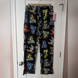 Marvel Black Graphic Lounge Bottoms